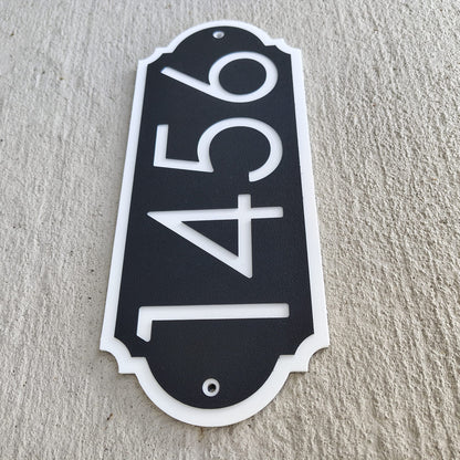 Modern Classic Mailbox Number Sign