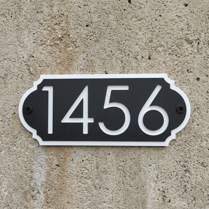 Modern Classic Mailbox Number Sign